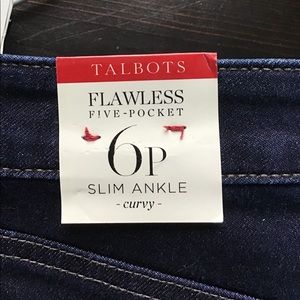 Dark wash Talbots curvy ankle 6P